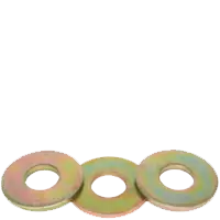 3/4" USS Flat Washers, Zinc-Yellow Cr+6, Thru-Hardened, Made in USA, Qty 50 Super Sale