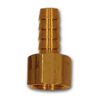 Midland Metal 29FS-66 Hose to Ball End Swivels, MAF/USA HOSE BARB, 3/8 Hid x 3/8 Npsm Fe Ball End, MAF/USA Brass Fittings Special Discount