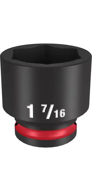 Top Rated Milwaukee Tool 49-66-6217 SHOCKWAVE Impact Duty 1/2" Drive 1-7/16" Standard 6 Point Socket