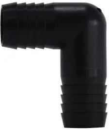 Midland Metal 33396P 90 deg Union Elbow, 3/4 in Hose Barbed x 3/4 in Hose Barbed, Polypropylene Hassle-Free Returns