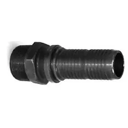 Buchanan Rubber GJM-400CR-DP Crimplok High Pressure Stem, 4 in MIP x 4 in Barb, Iron, Black Save Now