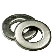 Budget 7/16" SAE Flat Washers, Zinc Cr+3, Low Carbon Steel, Qty 5