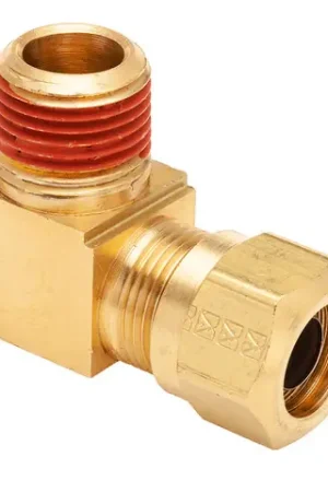 While Supplies Last Mid-America Fittings NT68-32VS Adapter with RTS, 3/16 in Tube OD x 1/8 in Male NPTF, Brass