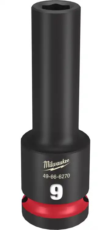 Milwaukee Tool 49-66-6270 SHOCKWAVE Impact Duty 1/2" Drive 9MM Deep 6 Point Socket Authentic