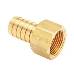 Mid-America Fittings LF29F-66 Rigid Adapter, 3/8 in Hose x 3/8 in FPT, Brass Best Choice