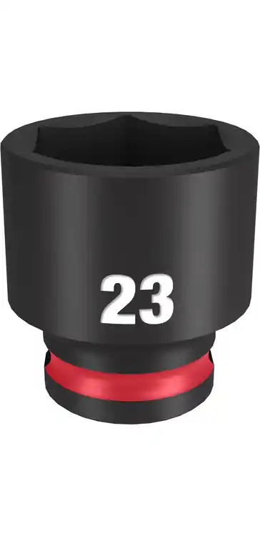 Professional Grade Milwaukee Tool 49-66-6146 SHOCKWAVE Impact Duty 3/8" Drive 23MM Standard 6 Point Socket