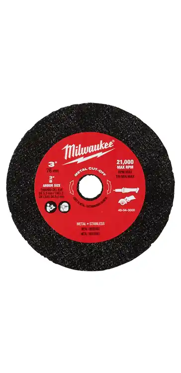 Milwaukee 49-94-3000 3" Metal Cut Off Wheel 3PK Top Rated