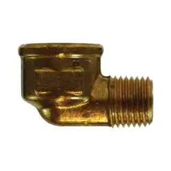 AMC 706228-0806 90 deg Reducing Street Elbow, 1/2 in FIP x 3/8 in MIP, Brass Secure Checkout