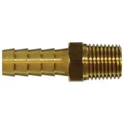Fresh Stock AMC 07001-0608 Rigid Adapter, 3/8 in Hose x 1/2 in MNPTF, Brass