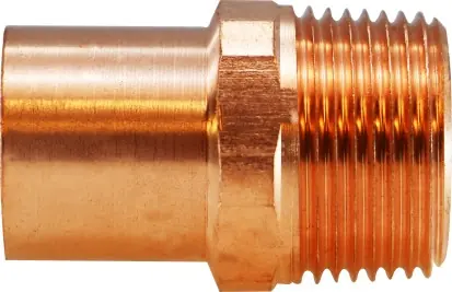 Midland Metal 77332 Male Pipe Adapters, Copper Sweat Fittings, 1/2 x 3/4 Male Adapter Ftg x M, Nipples and Fittings Price Cut