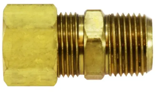 AMC 00088-0302 Drilled Through Tank Adapter, 3/16 in Compression x 1/8 in Male NPTF, Brass Discount