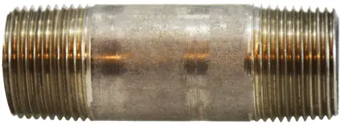 Trusted Brand Midland Metal 51088 Seamless Pipe Nipple, 3/4 in MPT x 3/4 in MPT, 5 in L, Stainless Steel, SCH 80 Schedule