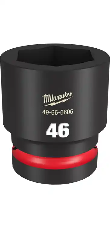 Don't Miss Out Milwaukee Tool 49-66-6606 SHOCKWAVE Impact Duty 1" Drive 46MM Standard 6 Point Socket