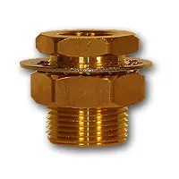 Midland Metal 207ACBH-8 MAF/USA Bulkhead Coupling, MAF/USA PIPE, 1/2 Bulkhead Anchor Frame Coup, MAF/USA Brass Fittings Top Rated