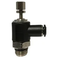 Save Now CHAMPION BRASS 958PPNI-4B Meter Out Right Angle Flow Control Valve, 1/4 x 1/4 in Nominal, Push-In x MNPT