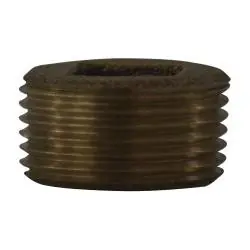 Limited Offer Midland Metal 38115-64 Countersunk Plug, 4 in, Bronze