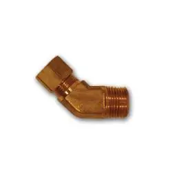 Midland Metal 3/8X3/8 COMP FGD 45 MA ELBOW - 6945F-66 One Day Deal