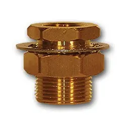 Mid-America Fittings 207ACBH-16 Bulkhead Anchor Frame Coupling, 1 in FNPTF x 1 in FNPTF, Brass Get Yours