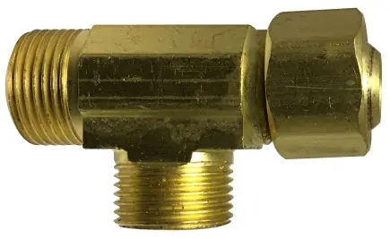Midland Metal 1/4 x 3/8 Compression Swivel Tee - 935044 Express Delivery