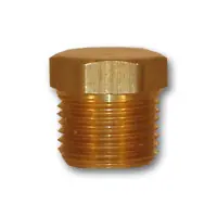 Mid-America Fittings LF121-8 Cored Hex Head Plug, 1/2 in MPT, 0.81 in, Brass Latest