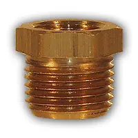 Mid-America Fittings LF110-128 Hex Bushing, 3/4 in MPT x 1/2 in FPT, 0.94 in, Brass Free Returns