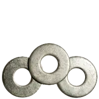 Low Price 1/4" USS Flat Washers, Hot-Dipped Galvanized HDG, Low Carbon Steel, Qty 5