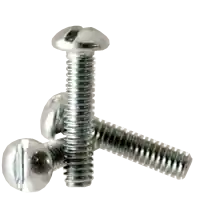 Fast Shipping 8-32 x 3 1/2" Machine Screws, Slotted Round Head, Zinc Cr+3, Full Thread, Qty 100