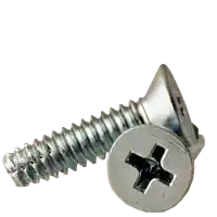 Direct From Factory 1/4"-20 x 1" Thread-Cutting Screws, Phillips Pan Head, Type F, Zinc Cr+3, Full Thread, Qty 50