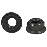 M12-1.75 Hex Flange Nuts, Serrated, Metric Class 8, Plain Finish, Coarse (UNC), DIN 6923, Qty 100 Cheap