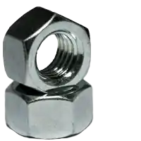 7/16"-20 Hex Nuts, Zinc Cr+3, Fine (UNF), Low Carbon Steel, Qty 100 Today Only