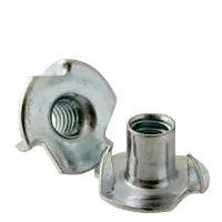 10-24 x 5/16" Tee Nuts, 3 Prong, Zinc Cr+3, Qty 400 Reduced Price