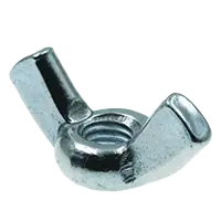 Flash Sale 3/8"-16 Wing Nuts, Style 1, Type D, Stamped, Zinc Cr+3, Coarse (UNC), Low Carbon Steel, Qty 100