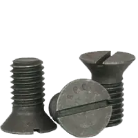Secure Checkout 5/8"-11 x 3 1/2" Machine Screws, Slotted Flat Head Countersunk, Grade 2, Plain Finish, Coarse (UNC), Low Carbon Steel, Qty 25