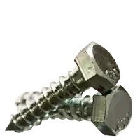 Hot Deal 1/2"-6 x 2 1/2" Hex Lag Screws, Zinc Cr+3, Low Carbon Steel, Qty 50