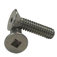 1/4"-20 x 3/4" Machine Screws, Square Drive Flat Head, 18-8 Stainless Steel A2, Full Thread, Qty 500 Genuine