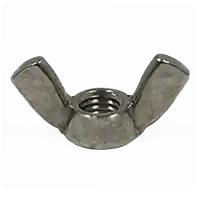 Popular 1/4"-20 Wing Nuts, Light Series Type A, 18-8 Stainless Steel A2, Coarse (UNC), Qty 100