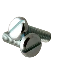 1/4"-20 x 1/2" Machine Screws, Slotted Pan Head, Zinc Cr+3, Full Thread, Qty 100 High Quality