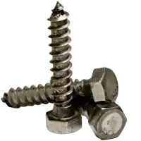 One Day Deal 1/4"-10 x 2 1/2" Hex Lag Screws, Plain Finish, Low Carbon Steel, Qty 50