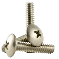 4-40 x 1/4" Machine Screws, Phillips Truss Head, 18-8 Stainless Steel, Full Thread, Coarse (UNC), Qty 1000 Genuine