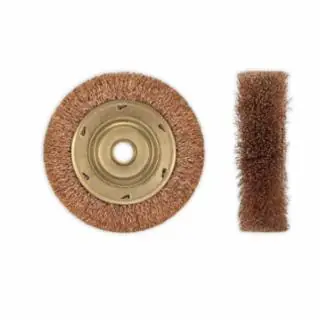 Ampco Safety Tools WB-44B 6" Dia. Crimped Wire Wheel Brush W/3/4" Arbo Time-Limited