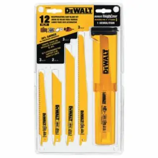 While Supplies Last Dewalt DW4892 12 Piece Reciprocatingsaw Blade Set (1 ST)