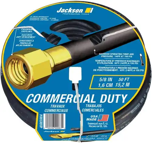 Jackson Professional Tools 4008300A Hd 5/8"X50‘ Black Rubberhose Brand New