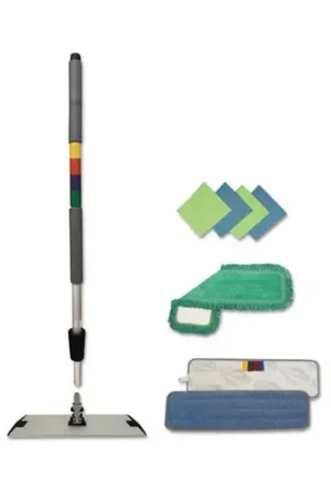 While Supplies Last Boardwalk Foodservice BWKMFKIT Mop Startrkit Clng Mcrfbr