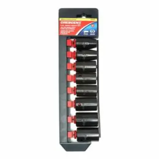 Crescent CIMS0N 8 pc 1/2" Drive Impact Socket Set SAE (1 ST) Crafted