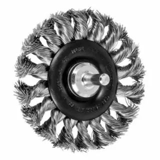 Markdown Pferd 82921 3" Shank Mounted Knot Wheel Brush .014 Ss Wire