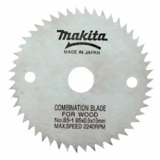 Makita 792299-8 3-3/8" Fine Tooth Blade50T 15 mm Arbor Certified