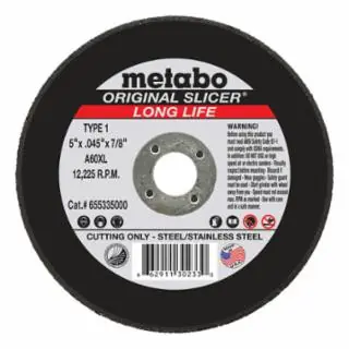 Authentic Metabo 655335000 T1 5 x 1/16 x 7/8 A36Tz