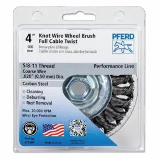 Pferd 82166P P.O.P. 4" Full Cable Mini Knot Wheel .020 Cs Wir Crafted