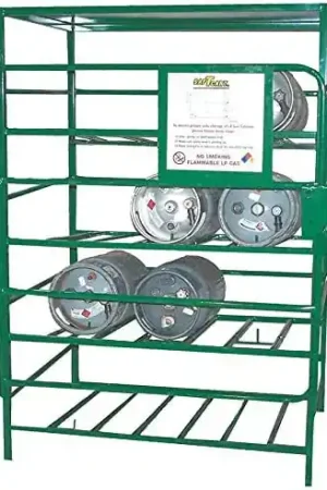Budget Saf-T-Cart SPC-12 Lockable Propane Rack Holds 12 33 Cylinders