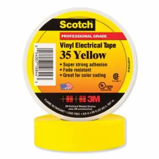 Scotch 7000006096 Scotch 35 Yw 3/4 In X 66Ft Vinyl Elec Tp (1 RL) Price Cut